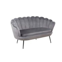 Sofa velvet (gray) /black legs/