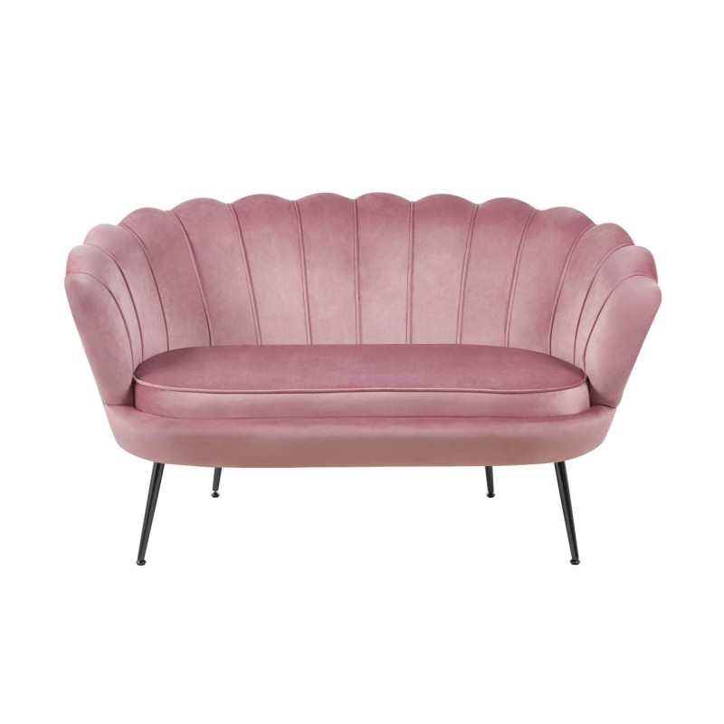 Sofa velvet (różowa) /nogi czarne/ Sofa velvet (różowa) /nogi czarne/
