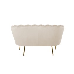 Sofá de terciopelo (beige) /patas doradas/ Sofá de terciopelo (beige) /patas doradas/