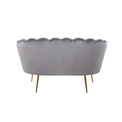 Sofa velvet (szara) /nogi złote/ Sofa velvet (szara) /nogi złote/