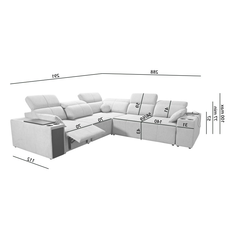 Ecksofa Milano III Mix mit Schlaffunktion (Gewebe, Verita 75) | Ihr Wohnzimmer voller Komfort Ecksofa Milano III Mix mit Schlaffunktion (Gewebe, Verita 75) | Ihr Wohnzimmer voller Komfort