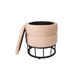 Samtpouf (beige)