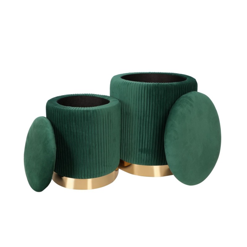 Poufs (Set 2 Stk.) grün