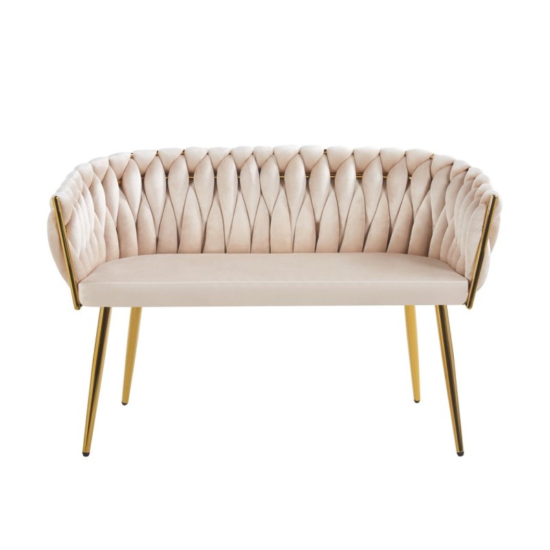 Velvet sofa (beige) Velvet sofa (beige)