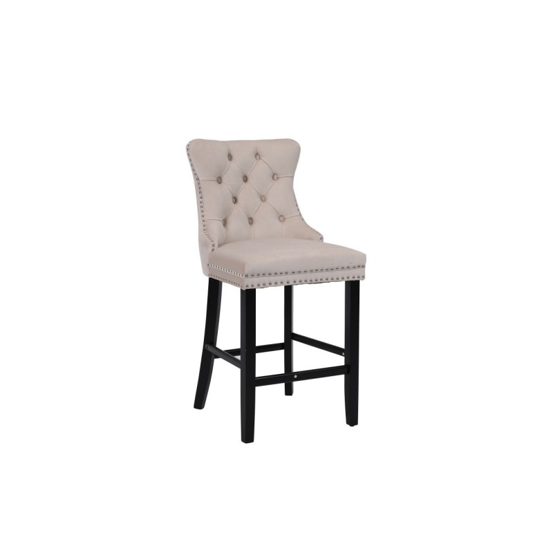 Velvet barstool (beige) Velvet barstool (beige)