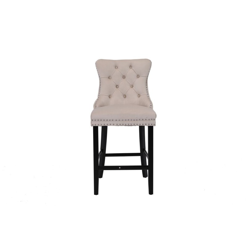 Velvet barstool (beige) Velvet barstool (beige)