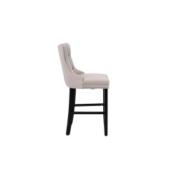Velvet barstool (beige) Velvet barstool (beige)
