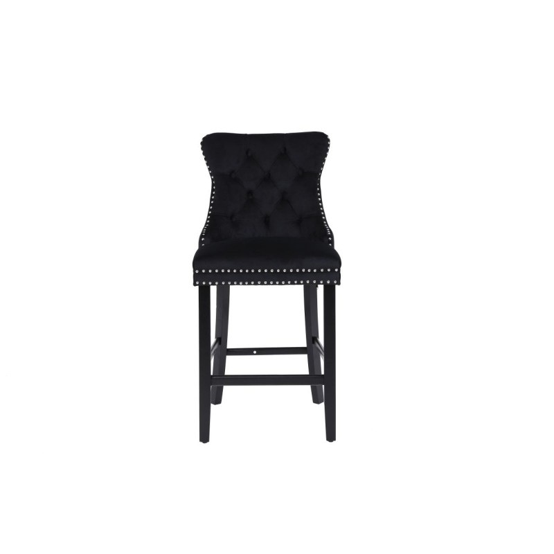 Velvet bar stool (black) Velvet bar stool (black)