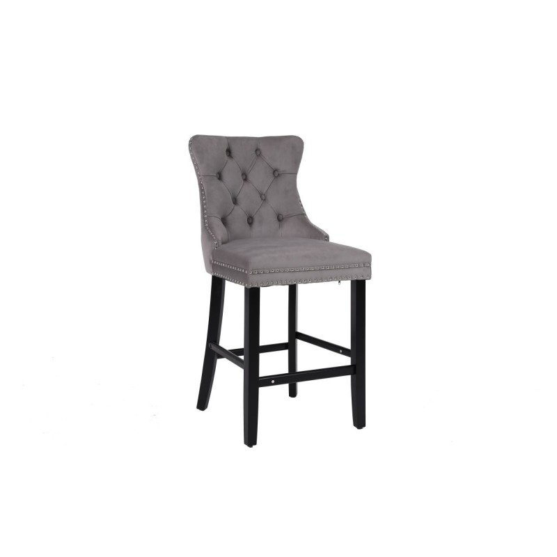 Velvet bar stool (gray) Velvet bar stool (gray)