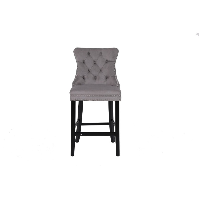 Velvet bar stool (gray) Velvet bar stool (gray)