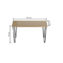Bank (Eiche Artisan + Beine III) 67x101 Bank (Eiche Artisan + Beine III) 67x101