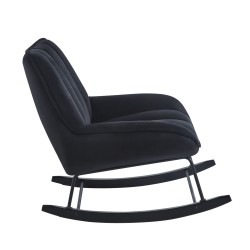 Velvet rocking chair (black) Velvet rocking chair (black)