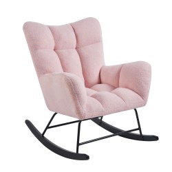 Fotel bujany Teddy (różowy) Fotel bujany Teddy (różowy)