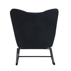 Fotel bujany Teddy (czarny) Fotel bujany Teddy (czarny)
