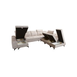 Funktionales Ecksofa in U-Form Ascot X mit Veloursstoff, Wave 12 | Möbelgeschäft Funktionales Ecksofa in U-Form Ascot X mit Veloursstoff, Wave 12 | Möbelgeschäft