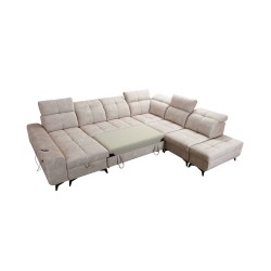 Funktionales Ecksofa in U-Form Ascot X mit Veloursstoff, Wave 12 | Möbelgeschäft Funktionales Ecksofa in U-Form Ascot X mit Veloursstoff, Wave 12 | Möbelgeschäft