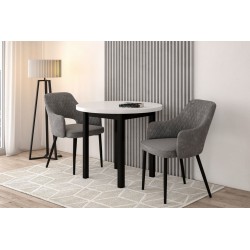 Round table (white/black) Fi80 Round table (white/black) Fi80