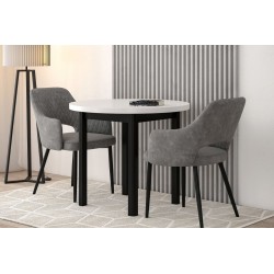 Round table (white/black) Fi80 Round table (white/black) Fi80