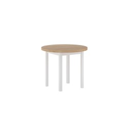 Round table (golden oak craft/white) Fi80