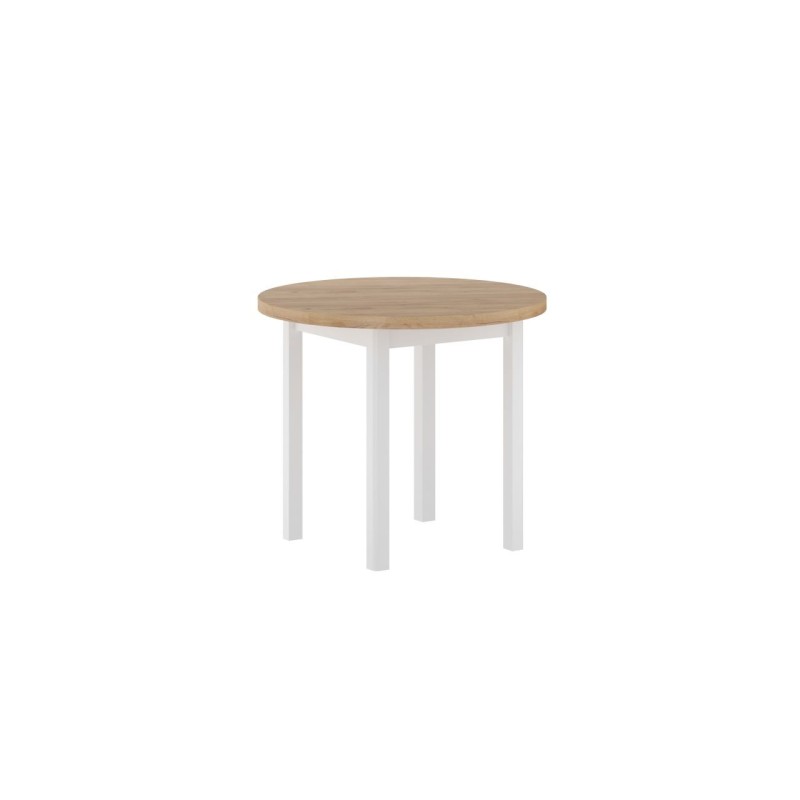 Round table (golden oak craft/white) Fi90 Round table (golden oak craft/white) Fi90