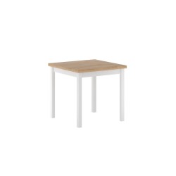 Table (golden oak craft/white) 80x80