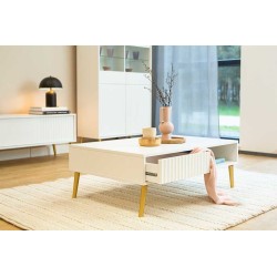 Bench (white/gold legs) Bench (white/gold legs)