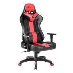 Drehbarer Gaming-Stuhl (schwarz-rot)