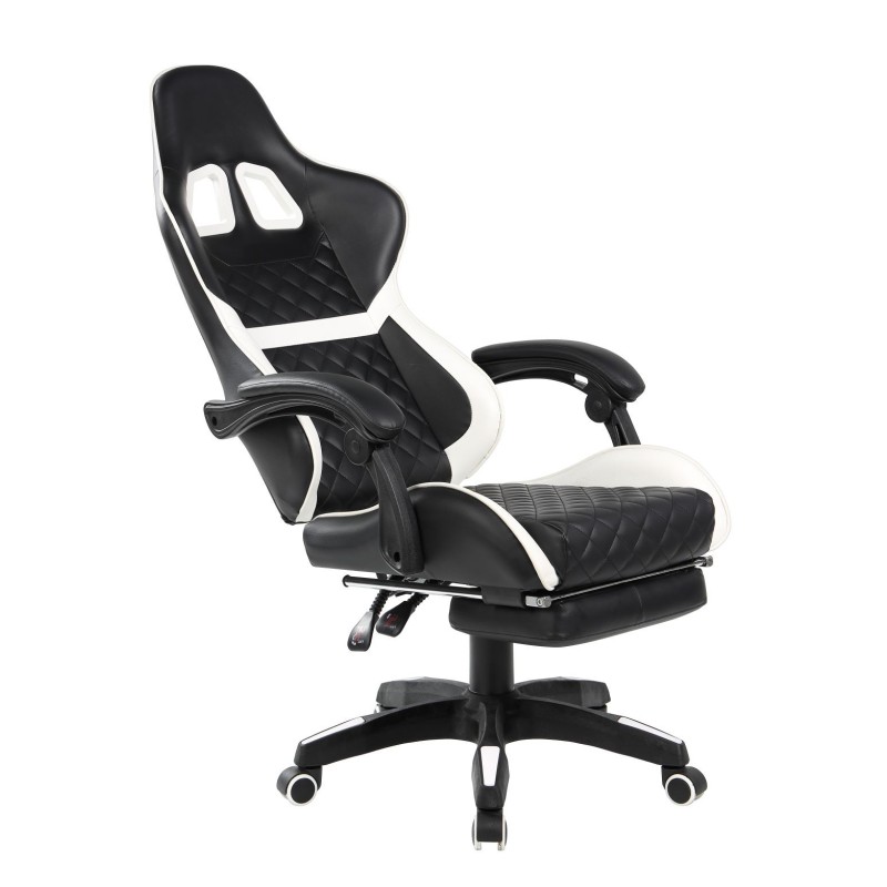 Black and white gaming swivel chair Black and white gaming swivel chair