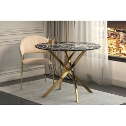 Mesa (mármol negro/oro) 100x100 Mesa (mármol negro/oro) 100x100