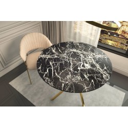 Mesa (mármol negro/oro) 100x100 Mesa (mármol negro/oro) 100x100