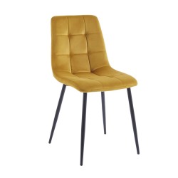 Velvet chair (curry)