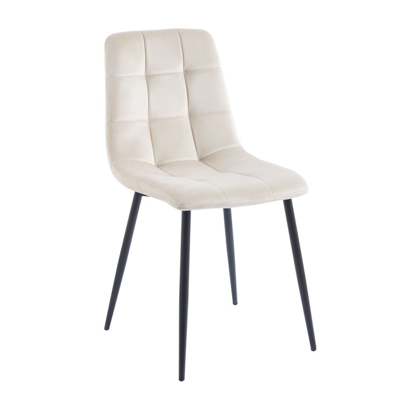 Samtstuhl (beige)