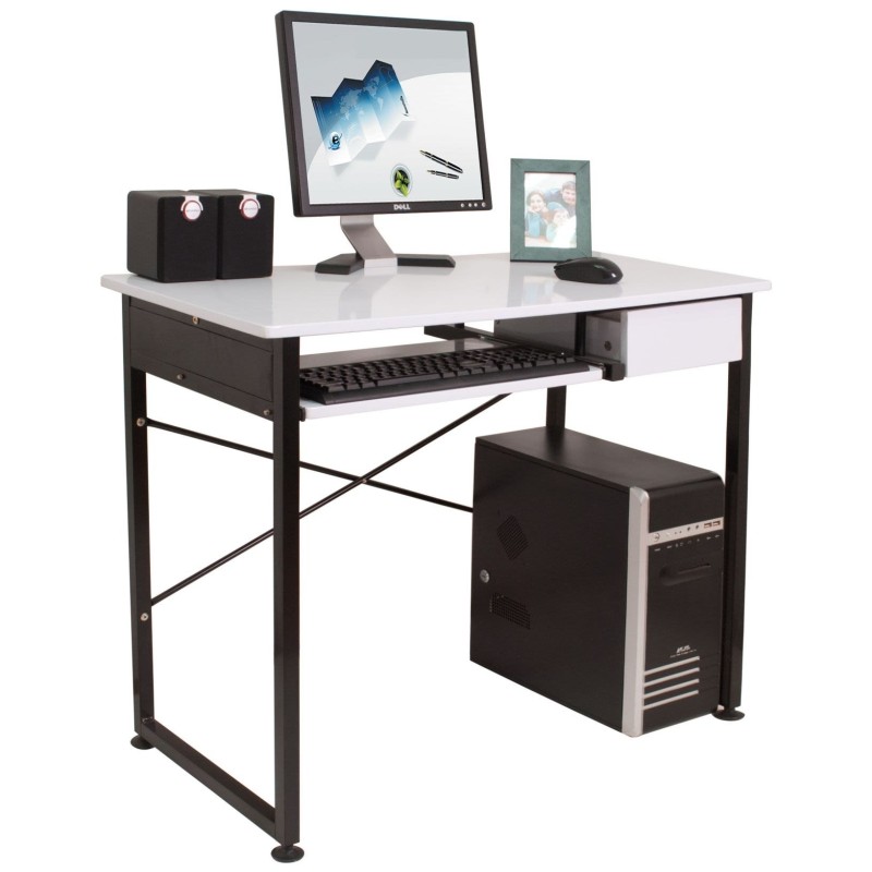 (CT-1156) Escritorio (blanco/negro)