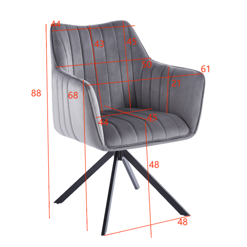 Velvet chair (black) Velvet chair (black)