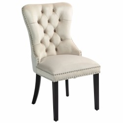 Samtstuhl (beige)