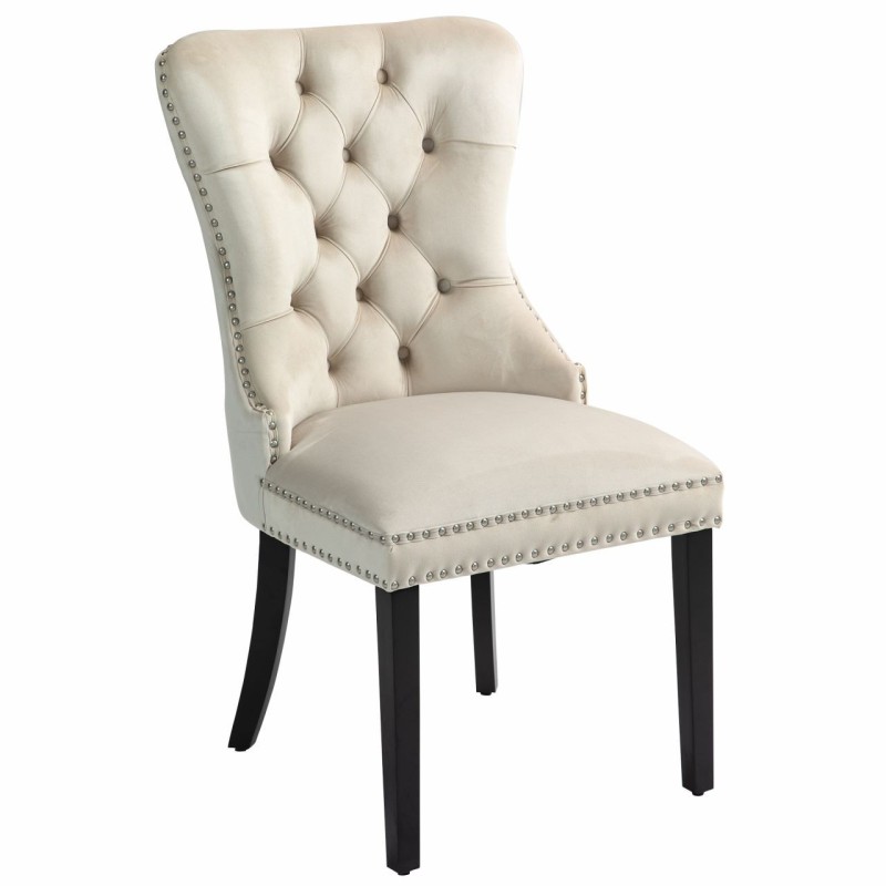 Samtstuhl (beige)