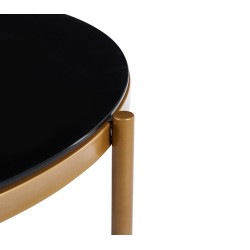 Black bench (gold frame) Black bench (gold frame)