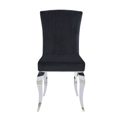 Velvet/chrome chair (black) Velvet/chrome chair (black)