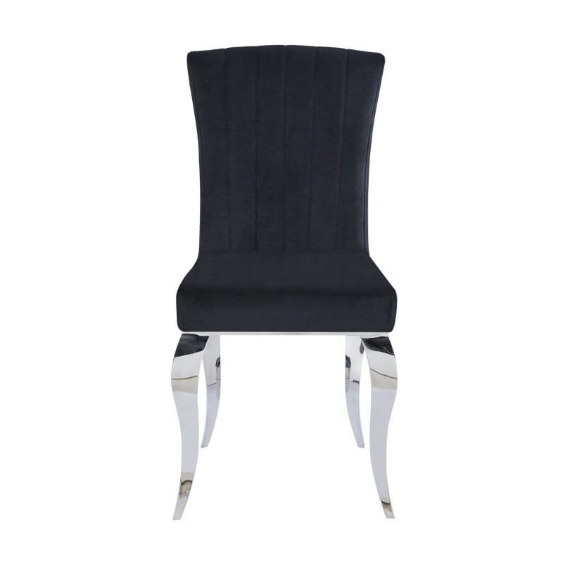 Velvet/chrome chair (black) Velvet/chrome chair (black)