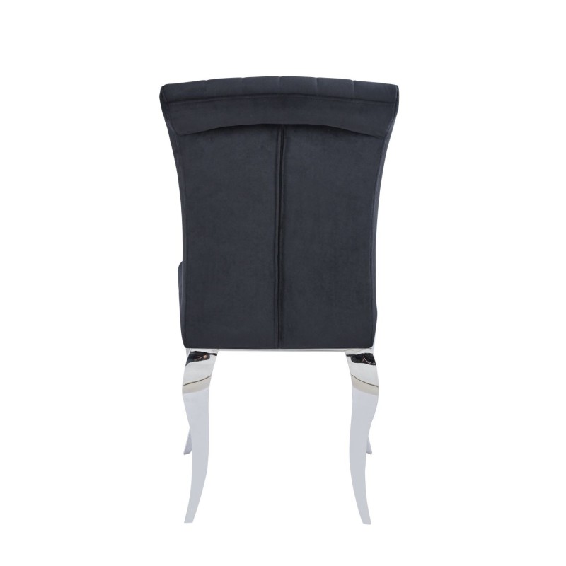 Velvet/chrome chair (black) Velvet/chrome chair (black)
