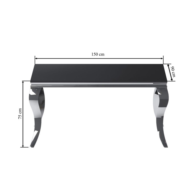 Table (black/chrome) 90x150 Table (black/chrome) 90x150