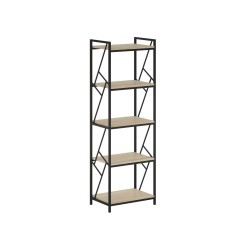 R2-FX Shelf (5P) (Sonoma Oak/Black Frame)