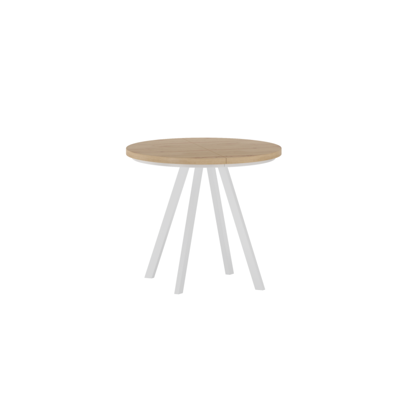 Stół rozkładany (dąb artisan/biały) 90(180)x90 Stół rozkładany (dąb artisan/biały) 90(180)x90