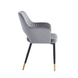 Silla de terciopelo (gris) Silla de terciopelo (gris)