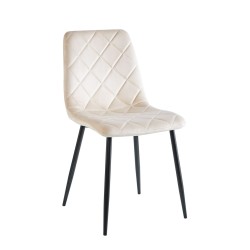 Samtstuhl (beige)