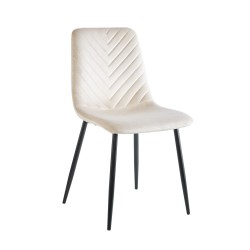 Samtstuhl (beige)