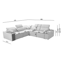Ecksofa Milano III mit Schlaffunktion - Eleganz und Funktionalität in einem!