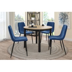 Mesa extensible (roble artesano/negro) 100(140)x100 Mesa extensible (roble artesano/negro) 100(140)x100