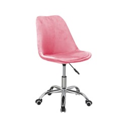 Drehstuhl Samt (rosa)