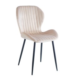 Samtstuhl (beige)